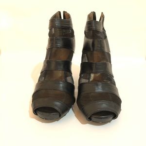 MK Peep Toe Mesh Boot